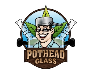 PotHead Glass logo design by DreamLogoDesign