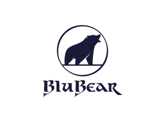 bluBear or blu Bear logo design by artbitin