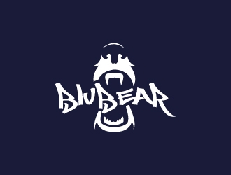 bluBear or blu Bear logo design by artbitin