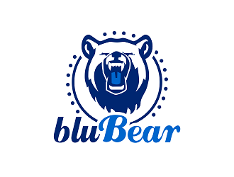 bluBear or blu Bear logo design by Republik
