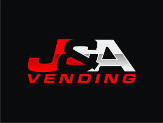J & A Vending  logo design by agil