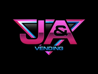 J & A Vending  logo design by uttam