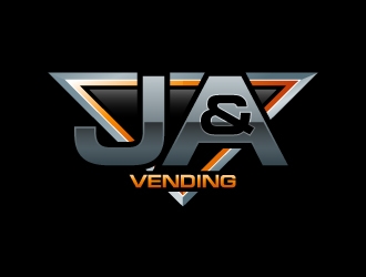 J & A Vending  logo design by uttam