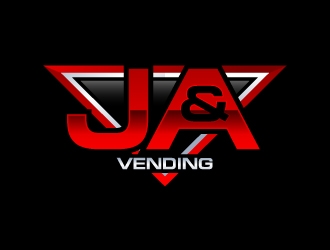 J & A Vending  logo design by uttam
