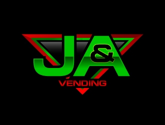 J & A Vending  logo design by uttam