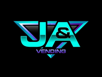 J & A Vending  logo design by uttam