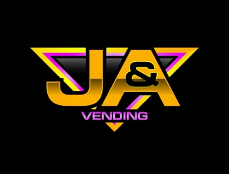 J & A Vending  logo design by uttam