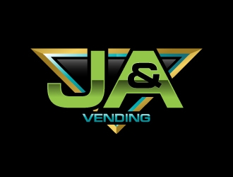 J & A Vending  logo design by uttam