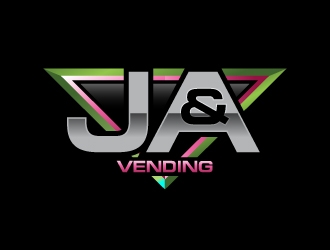 J & A Vending  logo design by uttam