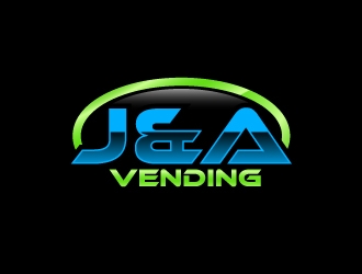 J & A Vending  logo design by uttam
