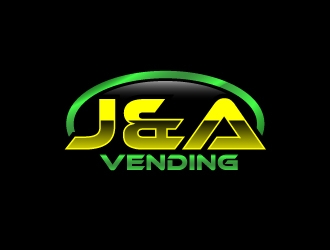J & A Vending  logo design by uttam
