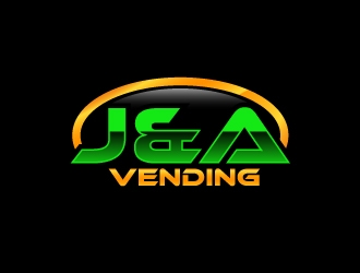 J & A Vending  logo design by uttam