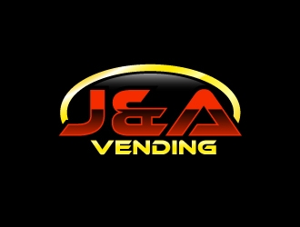 J & A Vending  logo design by uttam