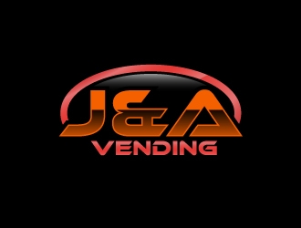 J & A Vending  logo design by uttam