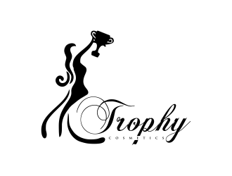 Trophy Cosmetics  logo design by oke2angconcept