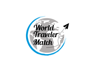 World Traveler Match  logo design by akhi