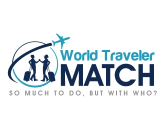 World Traveler Match  logo design by PMG