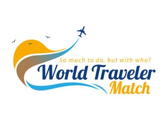 World Traveler Match  logo design by LogoInvent