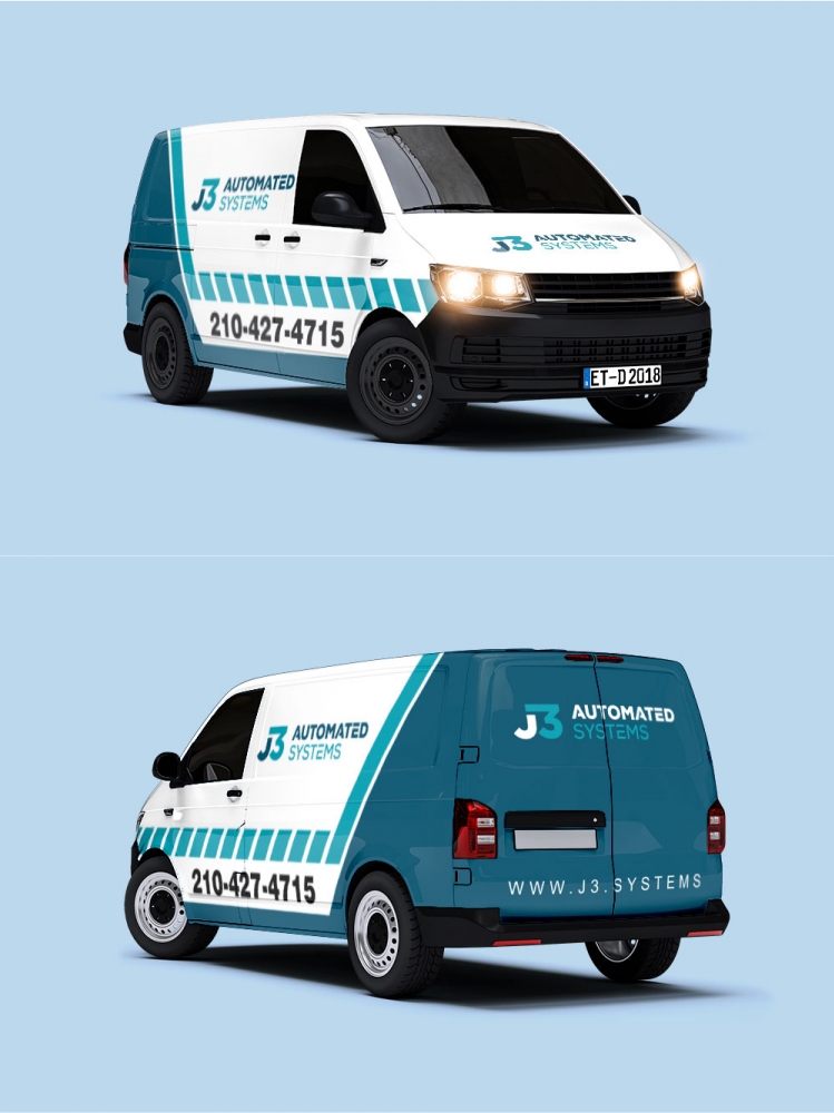 J3 Automated Systems logo design by Kindo