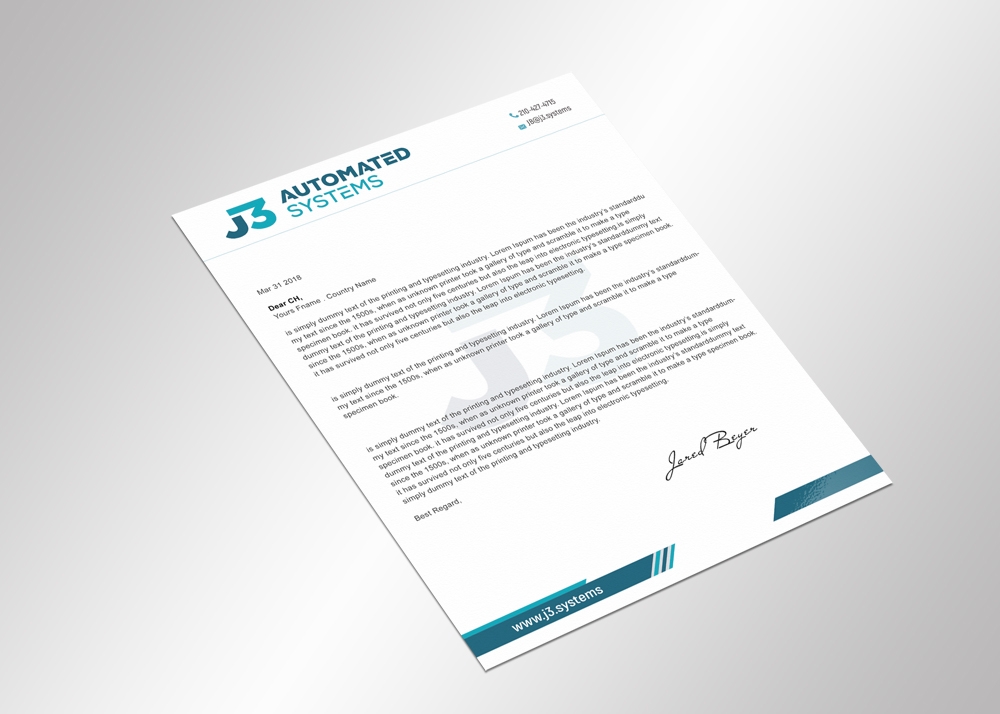 J3 Automated Systems logo design by aamir