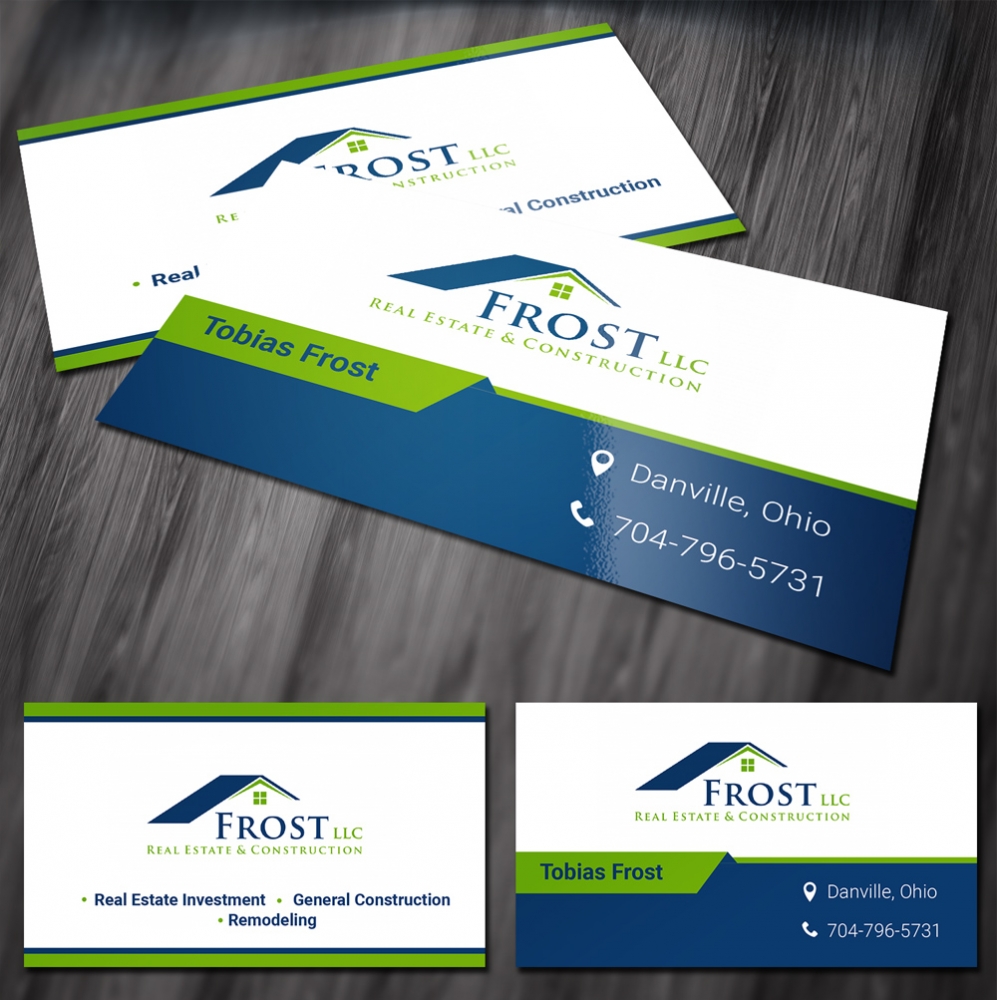 Frost Real Estate & Construction LLC logo design by lbdesigns