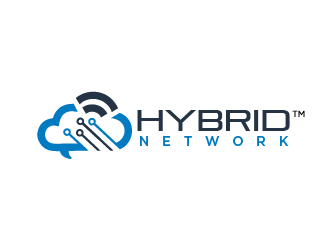 Hybrid Network logo design by THOR_