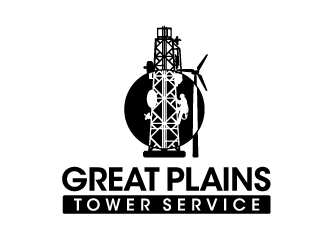 Great Plains Tower Service  logo design by ORPiXELSTUDIOS