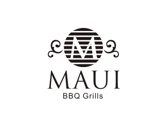 Maui BBQ Grills logo design by Foxcody