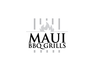 Maui BBQ Grills logo design by IjVb.UnO