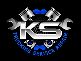 K S Trucking Service Repair logo design by Xeon