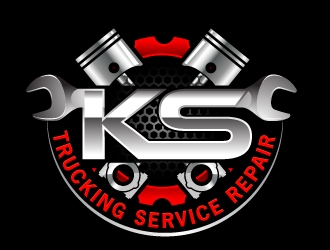 K S Trucking Service Repair logo design by Xeon