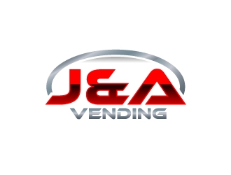 J & A Vending  logo design by uttam