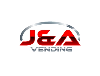 J & A Vending  logo design by uttam