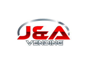 J & A Vending  logo design by uttam