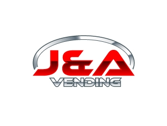 J & A Vending  logo design by uttam