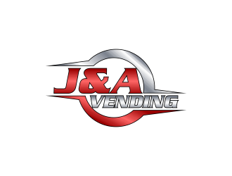 J & A Vending  logo design by Kruger
