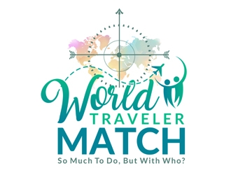 World Traveler Match  logo design by Roma