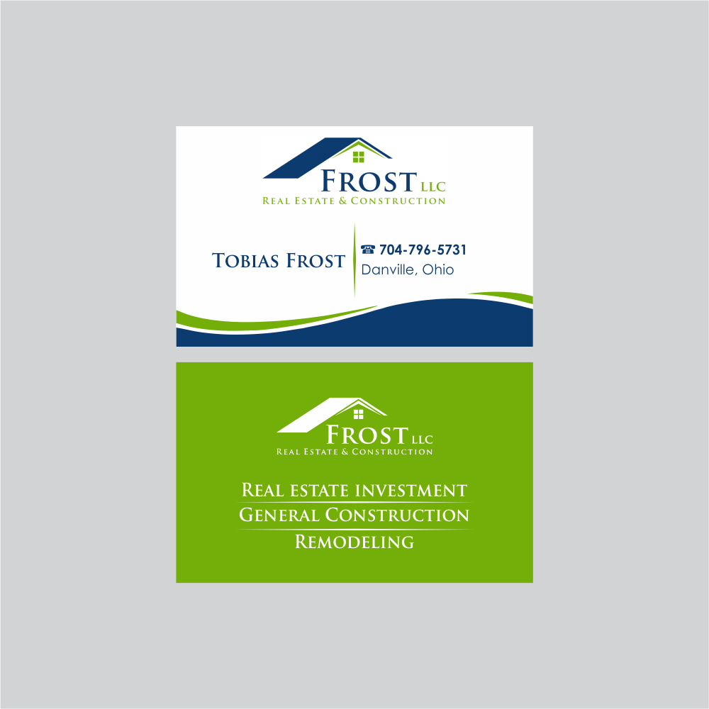 Frost Real Estate & Construction LLC logo design by Girly