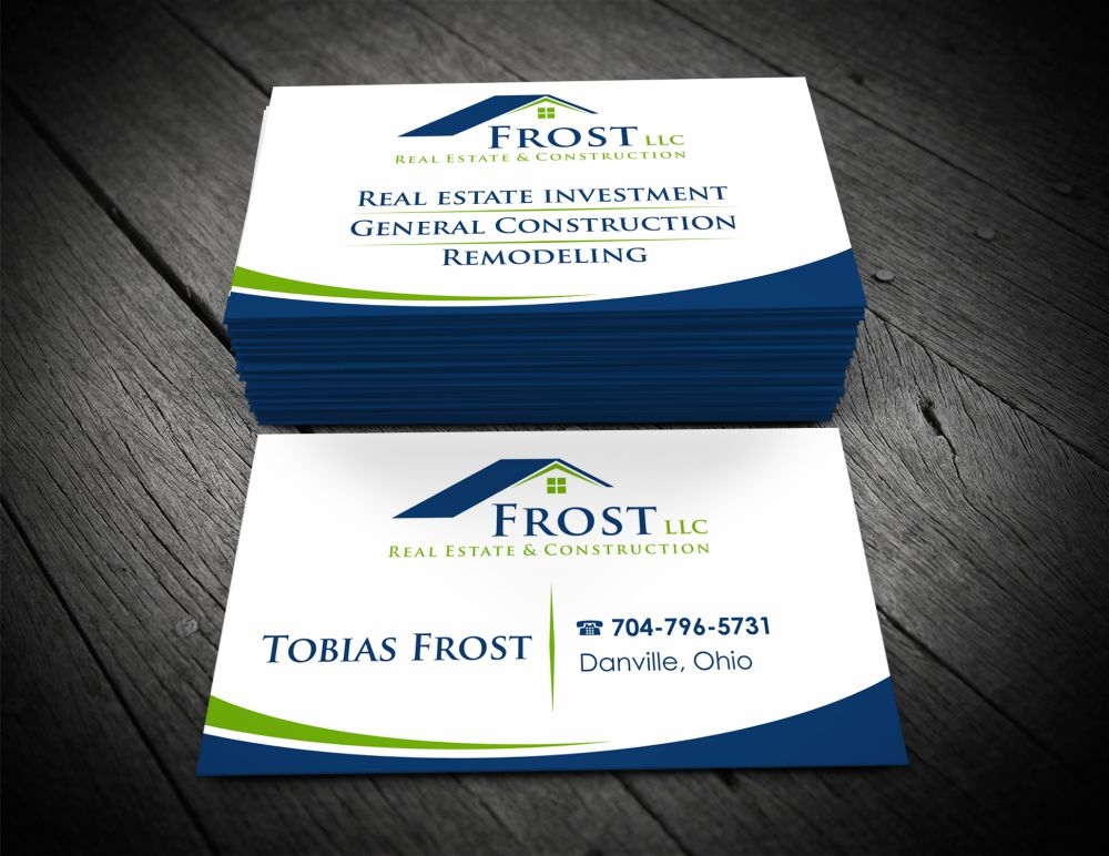 Frost Real Estate & Construction LLC logo design by Girly