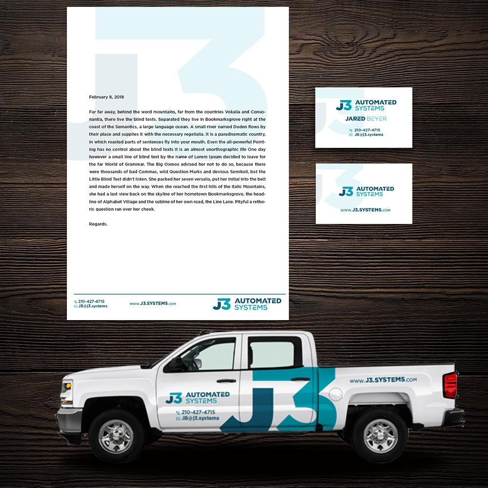 J3 Automated Systems logo design by Manolo