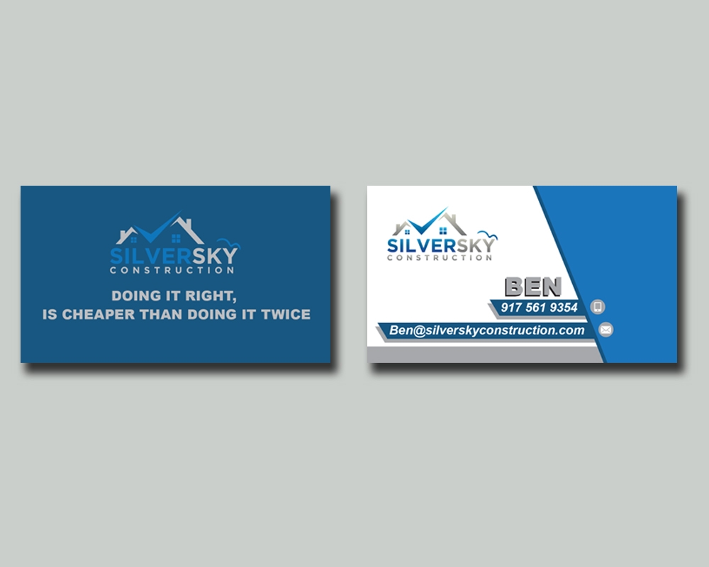 Silversky Construction  logo design by DigitalCreate