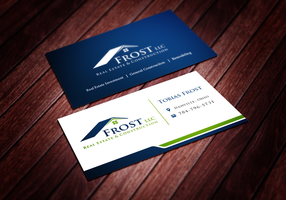 Frost Real Estate & Construction LLC Logo Design