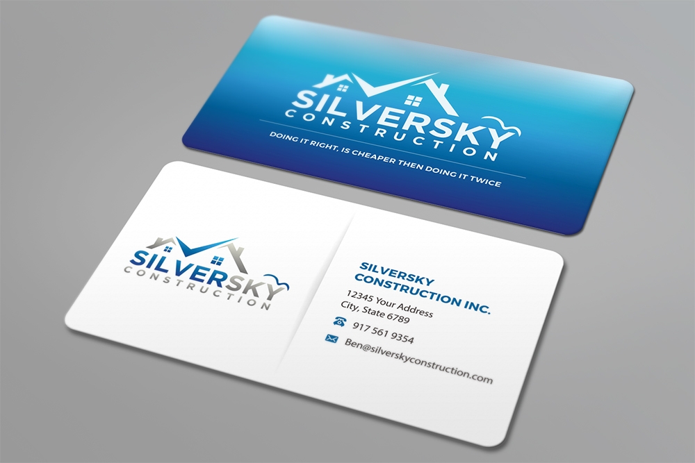 Silversky Construction  logo design by Ibrahim