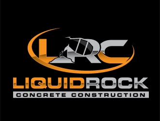 Liquid rock concrete construction  logo design by moomoo