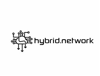 Hybrid Network logo design by 48art