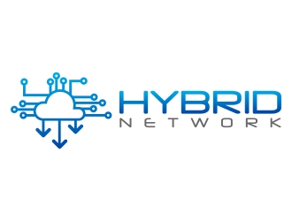 Hybrid Network logo design by xteel