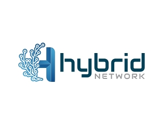 Hybrid Network logo design by lbdesigns