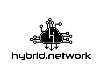 Hybrid Network logo design by zakdesign700
