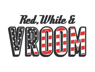 Red, White & Vroom logo design by ORPiXELSTUDIOS