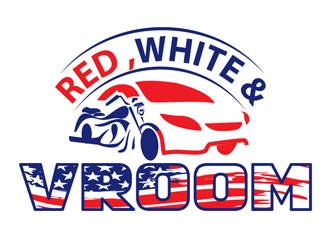 Red, White & Vroom logo design by LogoInvent